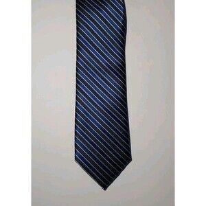 Egara Men's Warehouse Tie NEW Blue Striped 2.5" Width - NEW
